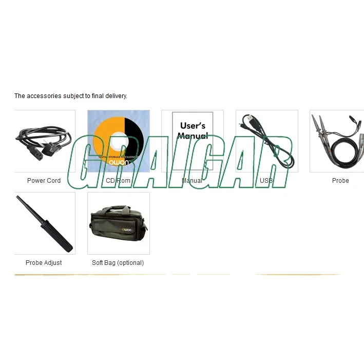 TDS7074 OWON DSO Digital Oscilloscope 70MHz Bandwidth and 1GS/s Sample Rate 8 inch 4 Channel