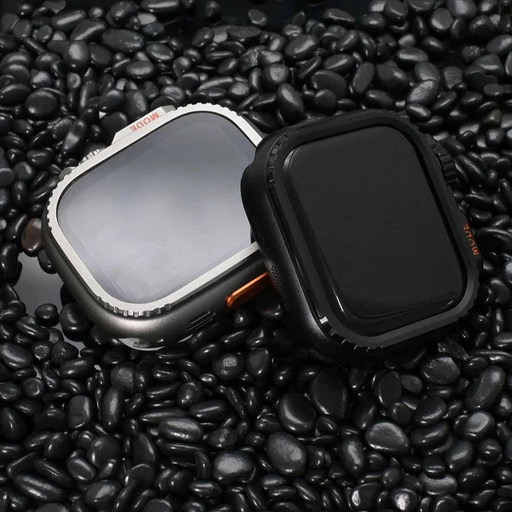 

Чехол из алюминиевого сплава для Apple Watch 10 46 мм Ultra 2 49 мм 45 мм 44 мм Металлический защитный чехол-бампер для Iwatch Series 9 8 7 6 5 4 se