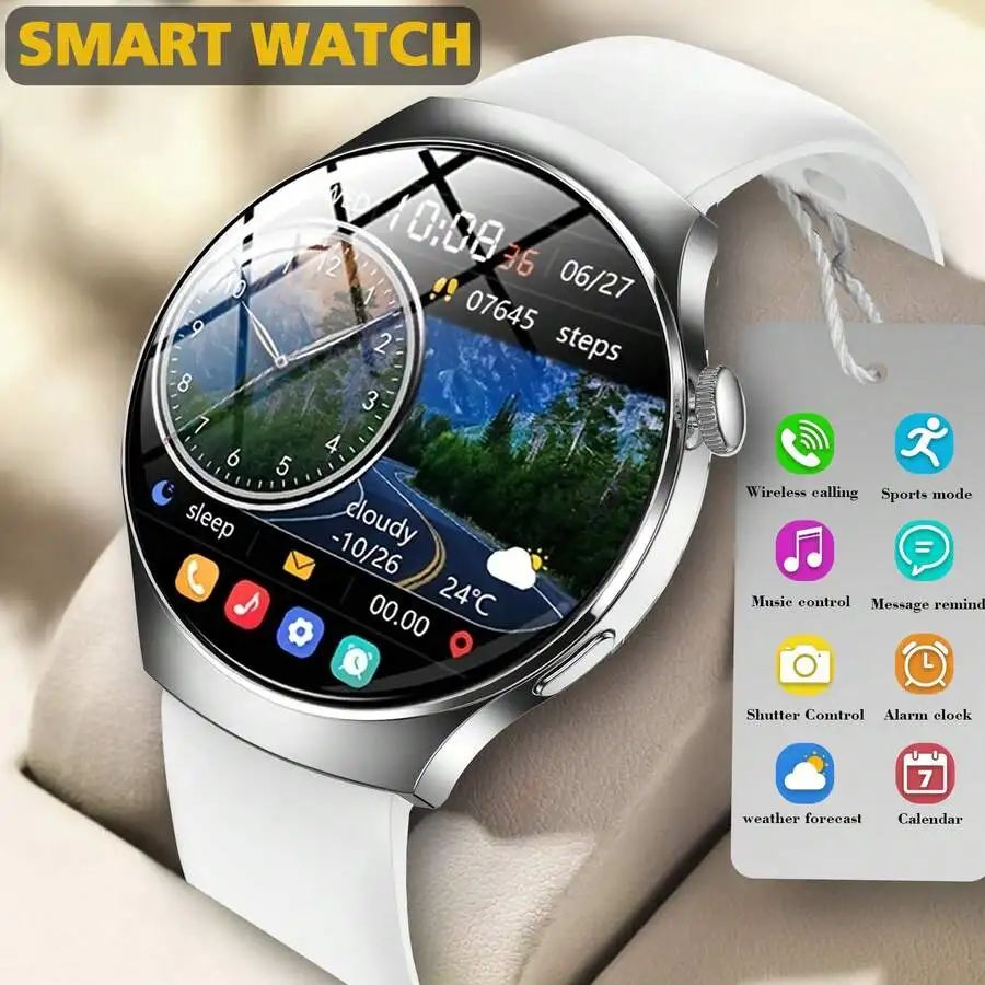 New Smart Watch, Featuring 1.5-Inch Screen, Wireless Calls, Message Reminders, Outdoor Sports Fitness Watch, IOS/Android, Ideal