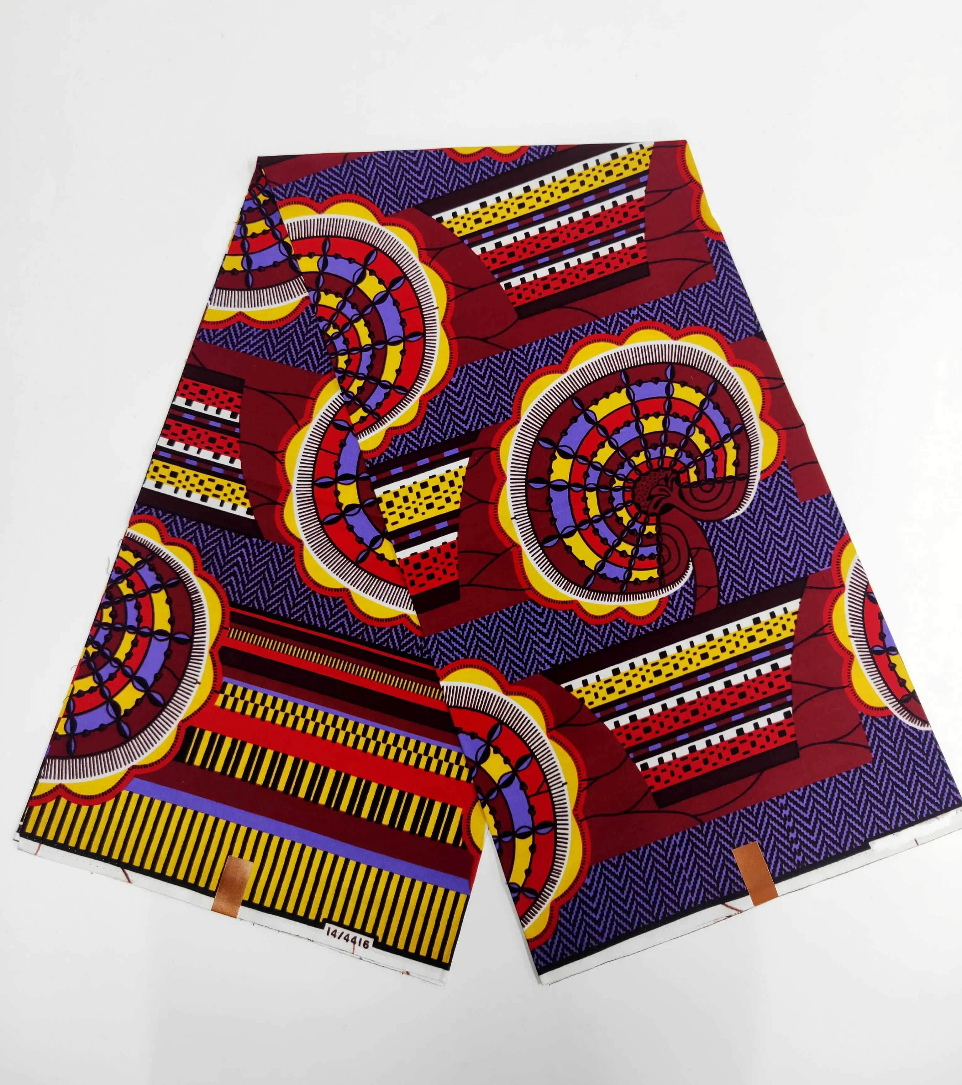 New Design African Real Wax Prints Fabric 100% Cotton Nigeria Style Fabric Wholesale Ghana Wax Rapper Batik Ankara Original Wax