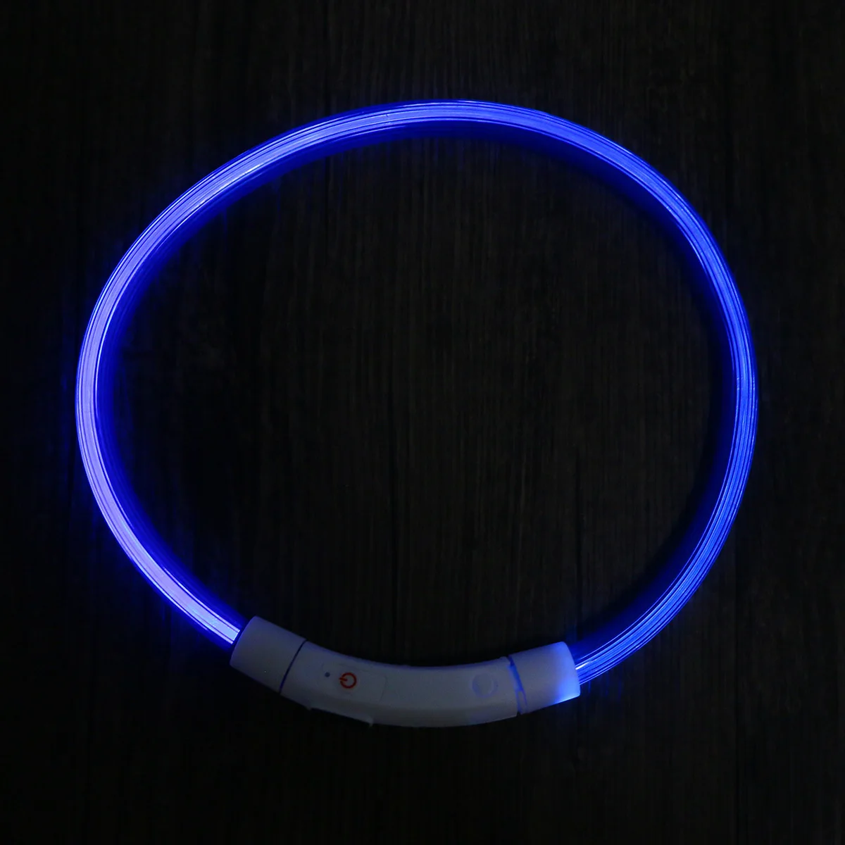 

LED Dog Collar USB Rechargeable 50cm Friendly Glowing Pet Safety Night Light Silicone Durable Dog Collar