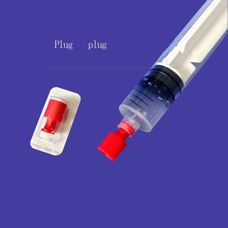 PRP plug plug, fat Ruhr interface, red spiral plastic, ethylene oxide sterilized, individual packaging, free shipping