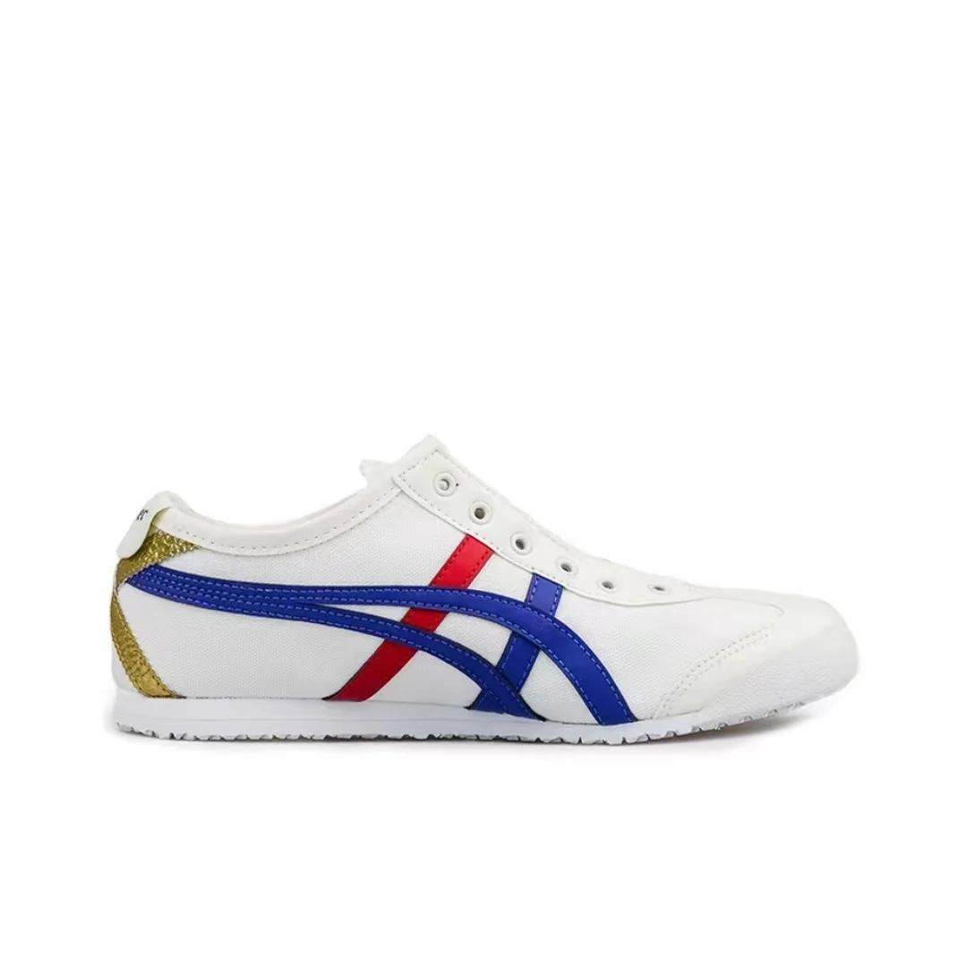 Onitsuka Tiger Hommes et Femmes Mexique 66 Chaussures de course à enfiler pour hommes et femmes Baskets légères et respirantes