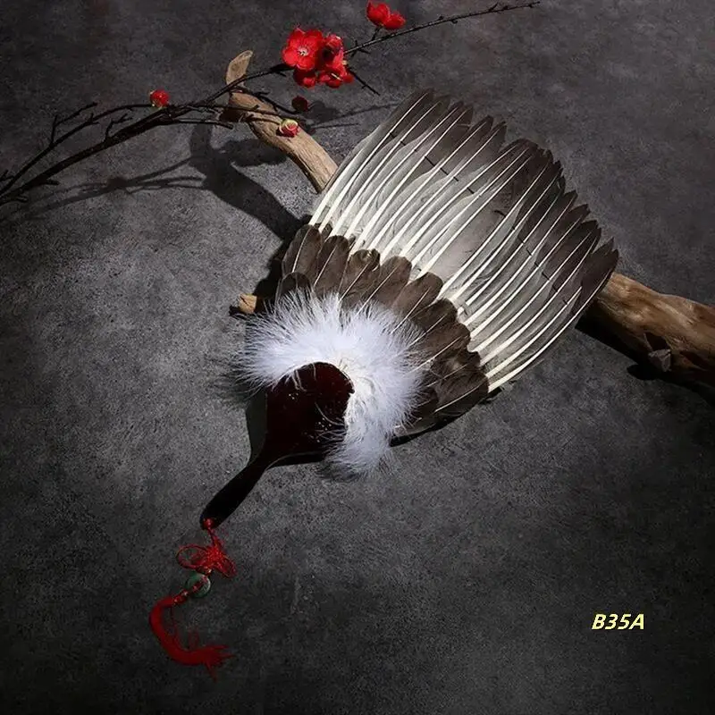 

Vintage Fan,Chines Handheld Fans 1Pcs Folding Fan R Fan Handmade Ancient Style Craft Fan Zhuge