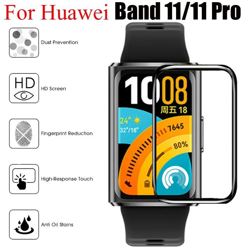 Screen Protectors For Huawei Band 11/11 Pro Smart Watch Anti-scratch Films Accessories For Huawei Band 10 9 8 7 6 Not Glass