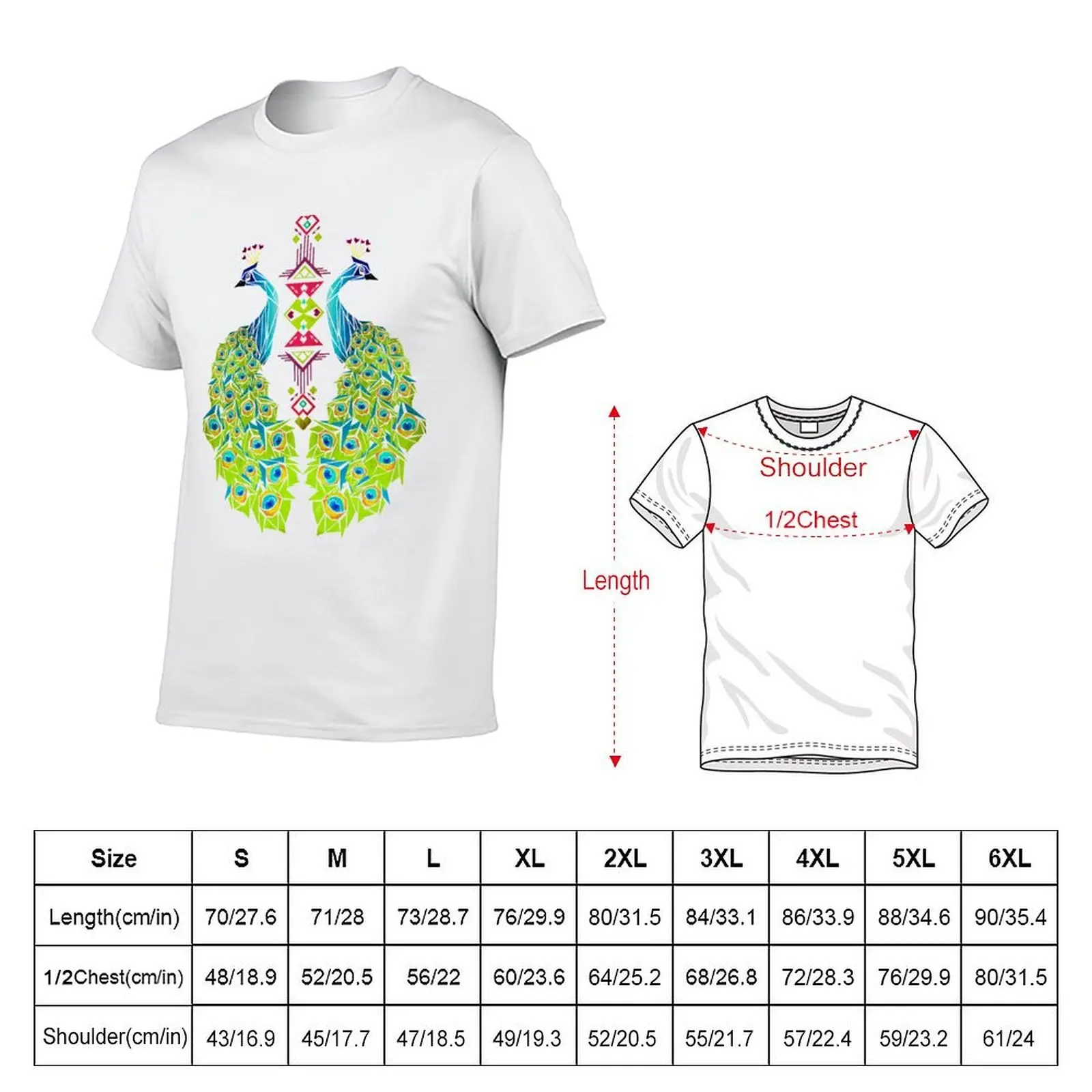 peacock T-Shirt sports fans tees Short sleeve tee men
