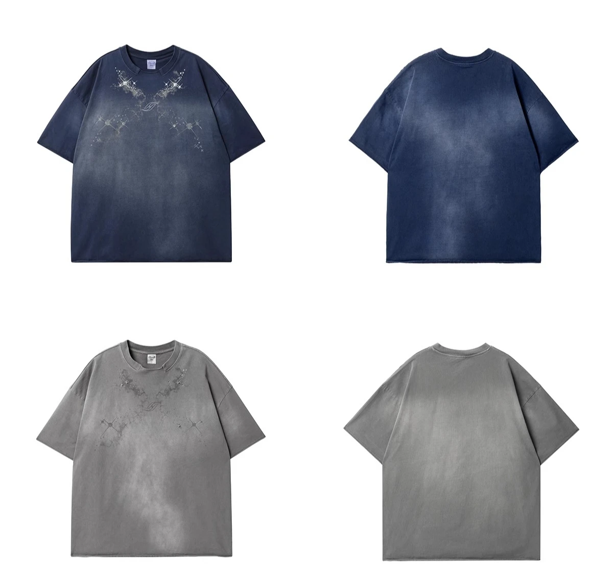 Fashion Retro Print Short Sleeve Round Neck T-Shirts Men's 2025 Summer New Trendy Loose Comfort Tees Male Handsome Stylish Tops