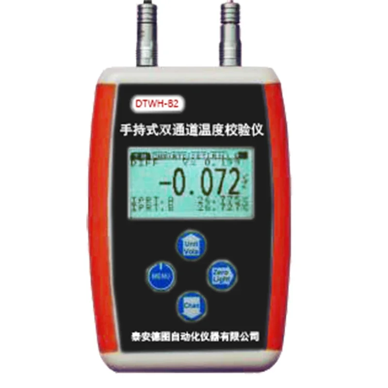 2025 Handheld high accuracy single / dual channel industrial thermometer Used as standard temperature reference in thermal labor