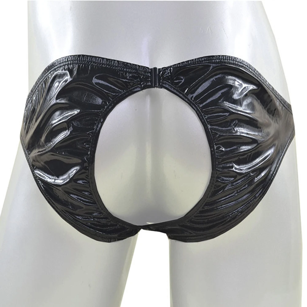 

Men's Underpants Faux Leather Briefs Soft PU Material Lightweight and Breathable Fashionable and Comfortable Design