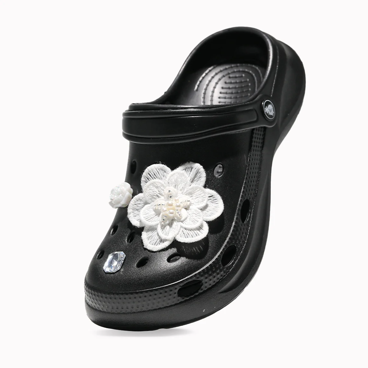 

Легкие и нескользящие черные женские туфли с дырками, новые летние, приятные для кожи садовые туфли, подходящие для улицы.