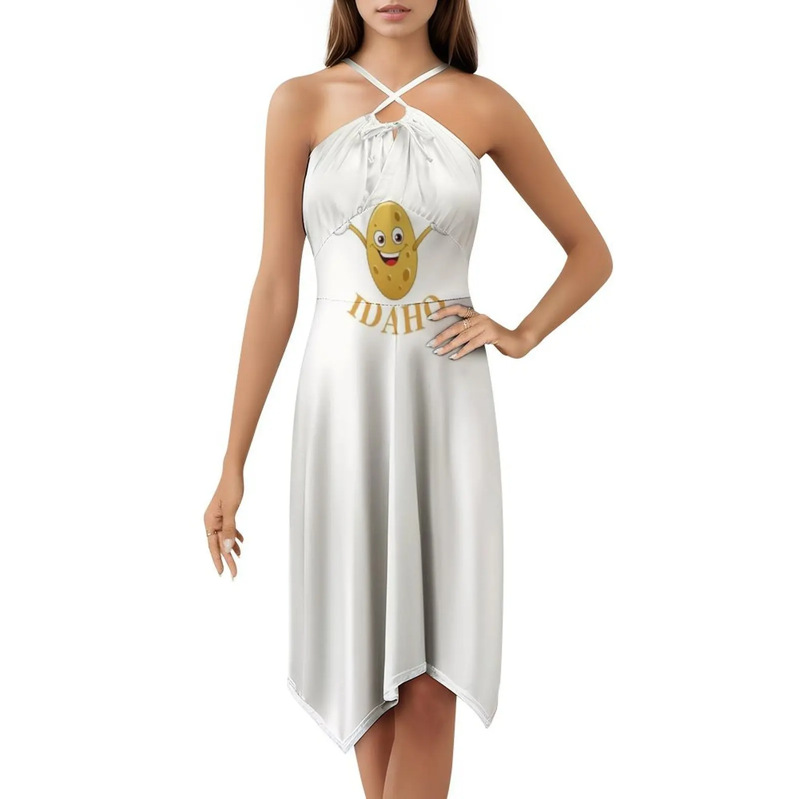 فستان Idaho The Gem State Preppy Style قصير للنساء على شكل حرف a فضفاض مناسب فستان يوم غير رسمي Idaho The Gem State Idaho State State #5