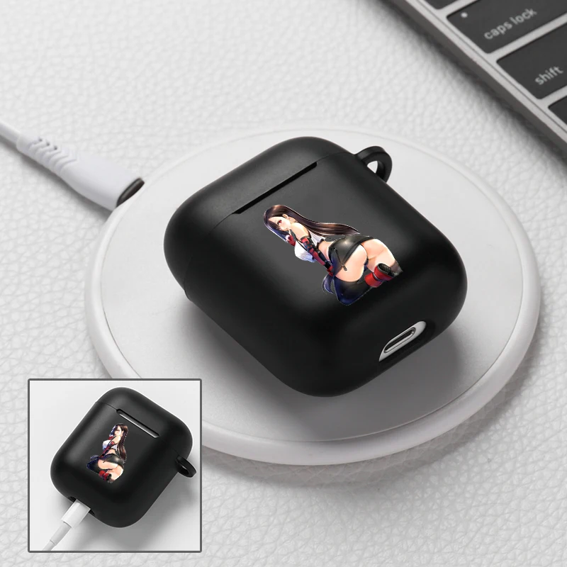 Kawaii japonês mangá anime hentai waifu meninas capa de silicone macio para airpods pro 3 2 1 bluetooth fone de ouvido capa airpod casos