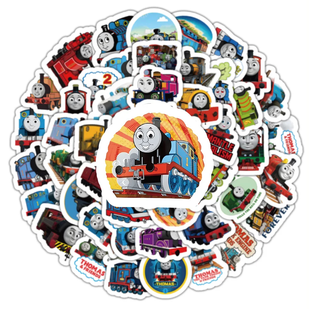 100 Stück Cartoon Thomas und seine Freunde Zug-Aufkleber DIY Dekoration Wasserfeste Skateboard Notizbuch Graffiti Spielzeug – Detail 1