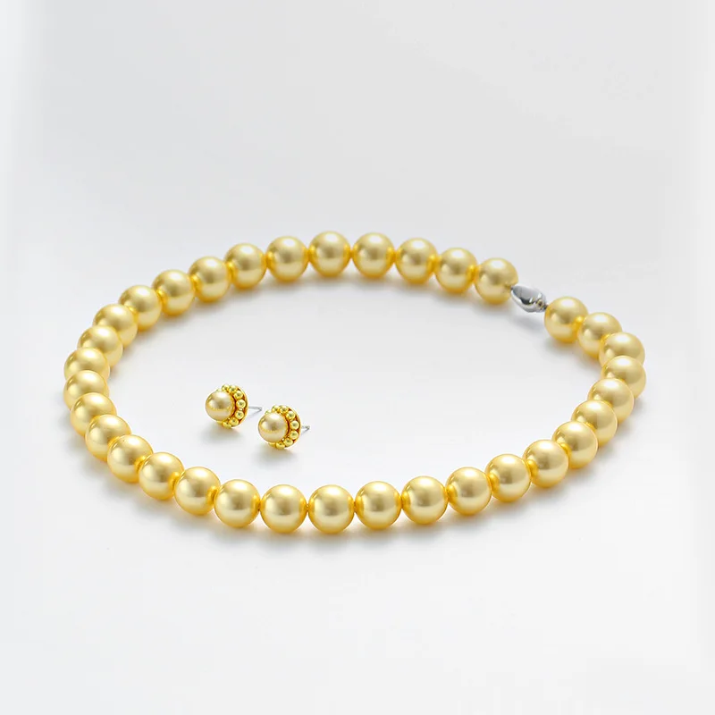 

OEMG Gold Pearl Jewelry Collarbone Chain Luxury Sense Necklace Women