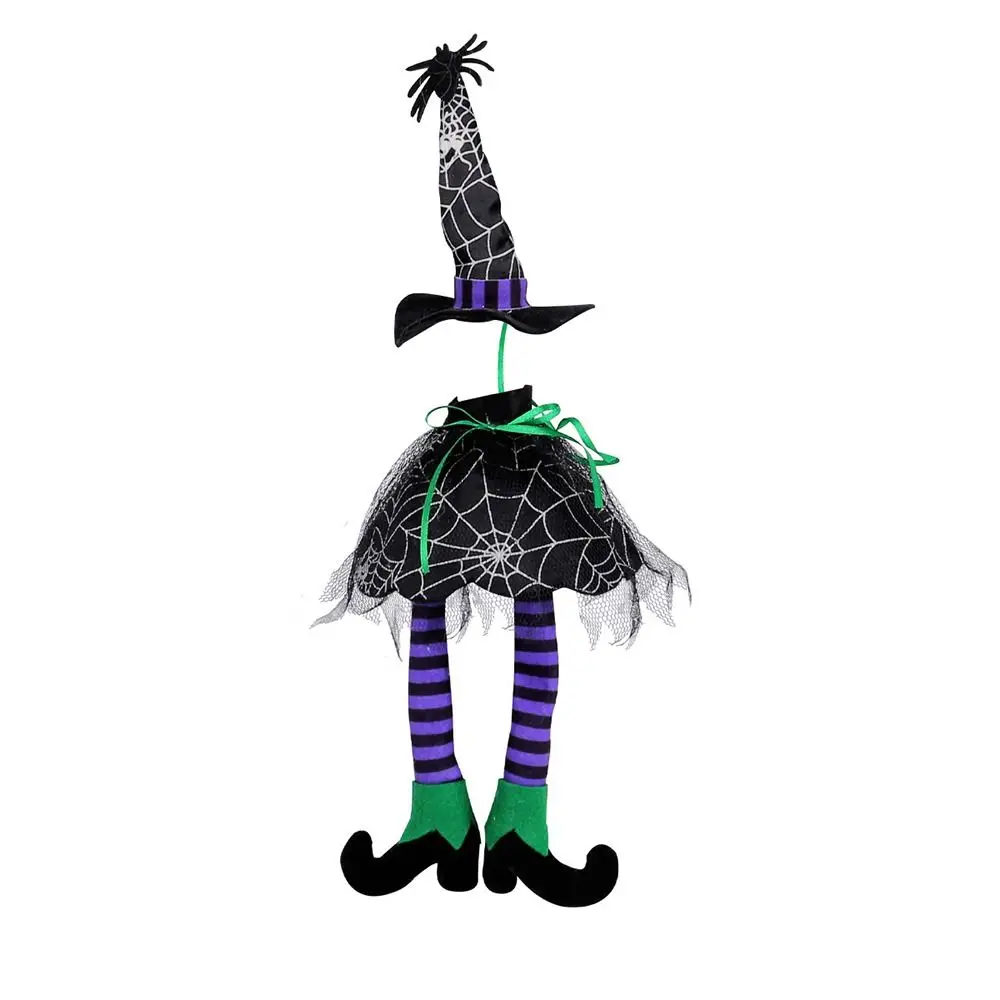

Portable Halloween Witch Hat Wine Bottle Cover Scary Reusable Witch Long Leg Wine Bottle Cover Exquisite Wine Pouch Gift