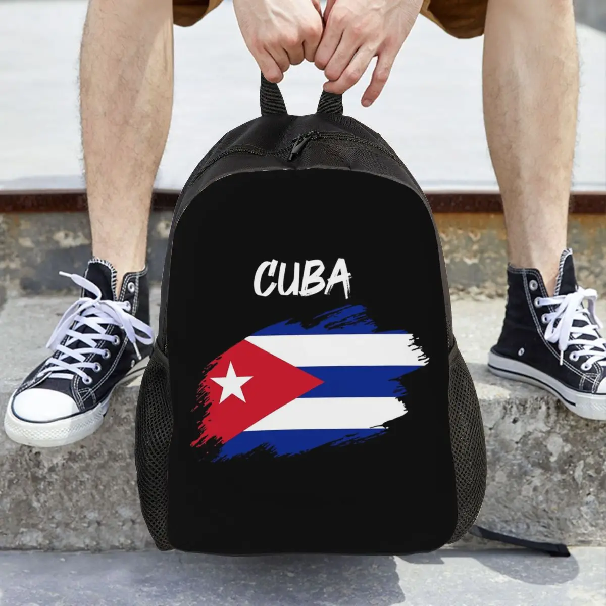 Cuba Cuban Flag Backpack Daypack Large Capacity Children BookBag School Bag Shoulder Bags for Men Women