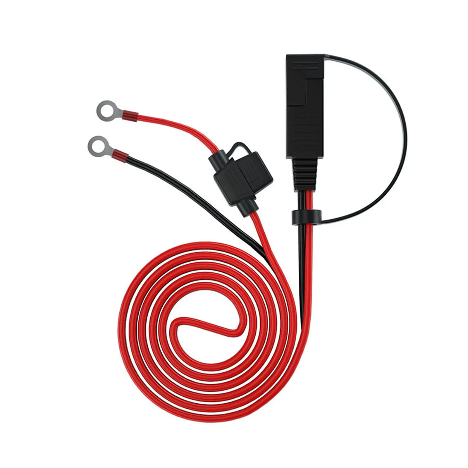 SAE to O Rings Terminal Harness 1.4M 12V-24V 10A Fused for Motorcycle