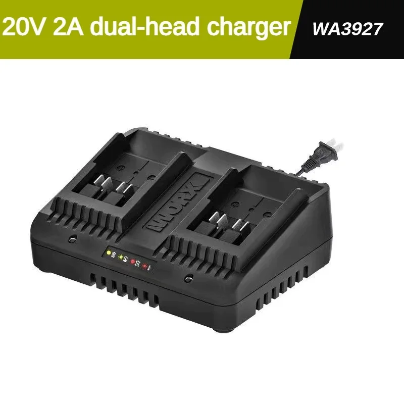 WORX Charger Origina 20V 2A/6A/12A  2A Dual Charger 6A FanCooling Multi-Model Charge Protection Universal Green Battery Platform