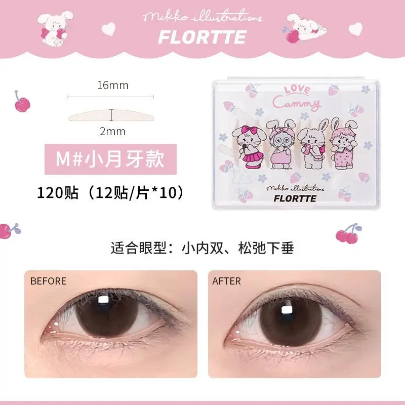 FLORTTE/MIKKO Mesh Skin Double eyelid Patch Anime Beauty Affordable Natural Kawaii Big Eyes Trendy Hot Selling Fashion Girl Gift