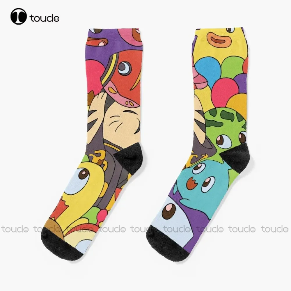 Funny Cat Friends Pattern Socks Men'S Socks Personalized Custom Unisex Adult Teen Youth Socks 360° Digital Printing New Popular