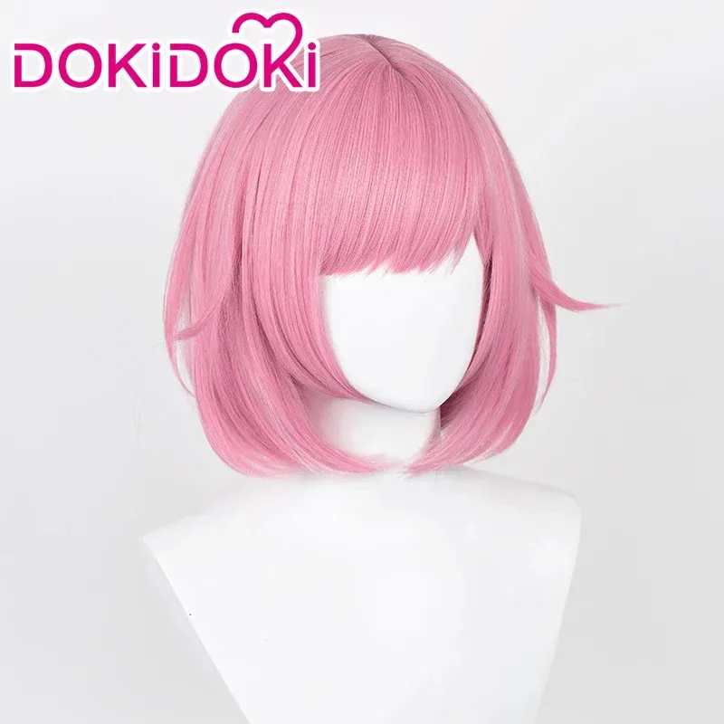 متوفر في المخزون مشروع شعر مستعار Ootori Em Sekai المرحلة الملونة! تأثيري DokiDoki الوردي شعر مستعار قصير مقاومة للحرارة تأثيري Ootori Emu عيد الميلاد #3