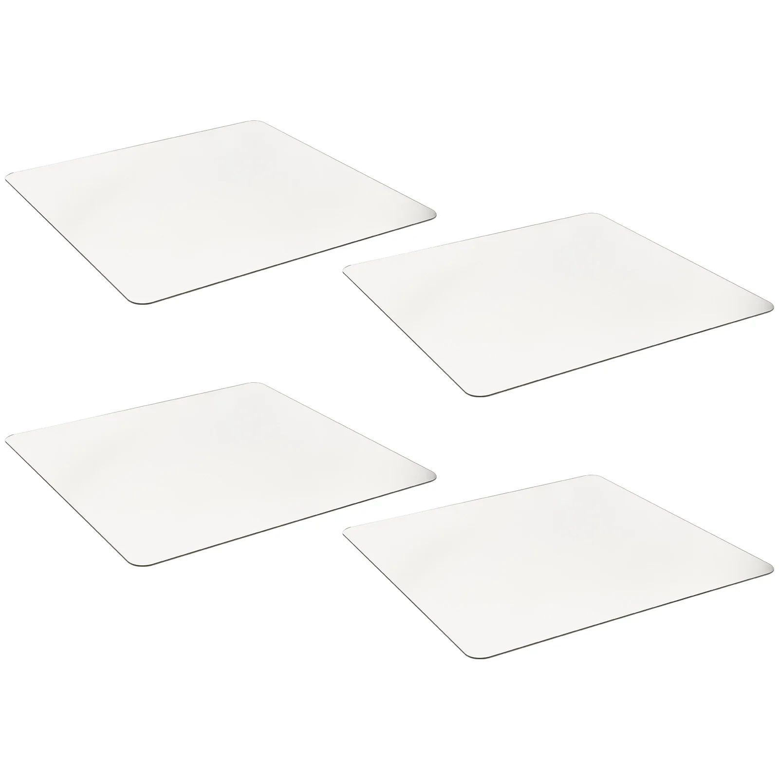 

4 Pcs Mirror Self-adhesive Stickers Mirrors Wall Tiles for Wall-mounted Frameless