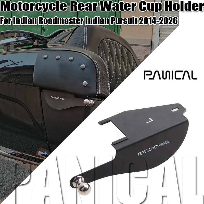 Panical Motorcycle Passenger Holder Cup Holder Accessory Bracket For Indian Roadmaster Indian Pursuit 2014-2026