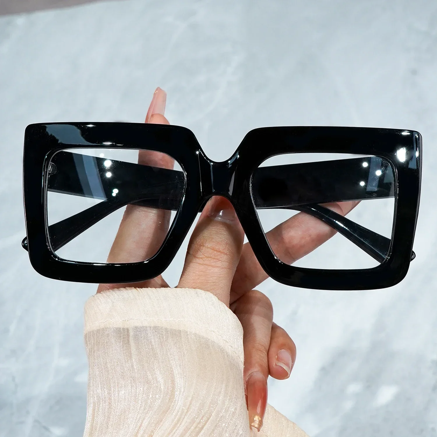 2 Stück schicke Lesebrillen für Damen und Herren +1,0 bis +4,0 Stärke – Retro-Design mit dickem Rahmen – elegante Presbyopie-Brille – Detail 14