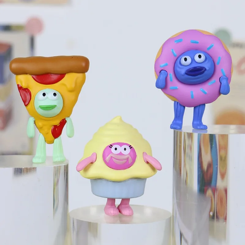 Beachburg Passerby Gourmet Donut Ring Cross-dressing Series Cute Expression Cartoon Cute Doll Ornaments Car Interior Decoration - view 5