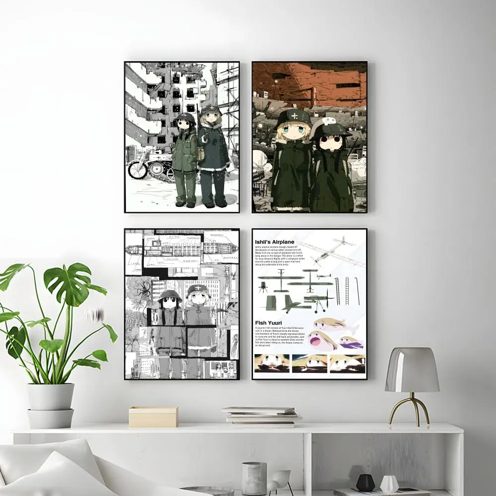 Anime G-Girls Last TourS Poster HD Versatile Waterproof Wall Decor Self Adhesive Perfect for Any Room & Ideal Gift