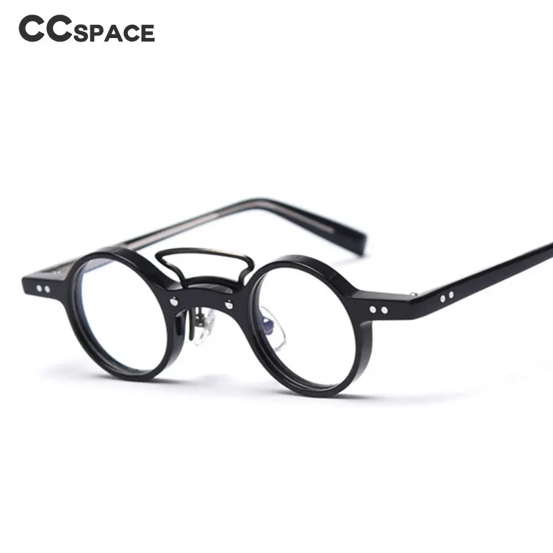 49805 Punk Retro Round Acetate Frames Men Women Fashion Computer Glasses