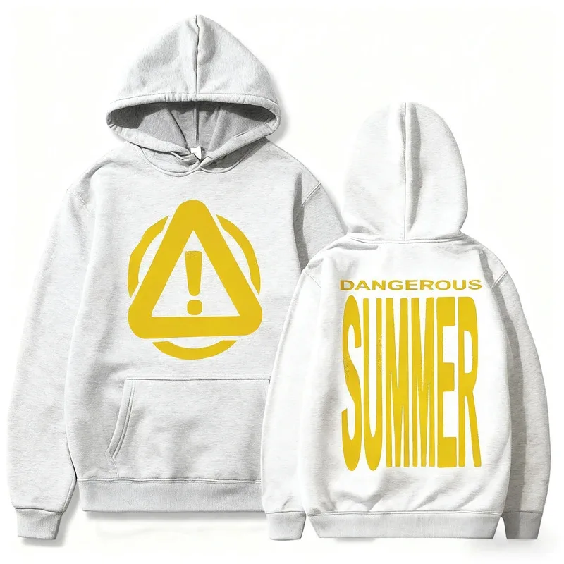 خطر الصيف تحذير موضة طباعة هوديي ييت المغني محايد الشتاء هوديي الهيب هوب الشارع الشهير القطن الرجال النساء الخريف هوديي #4