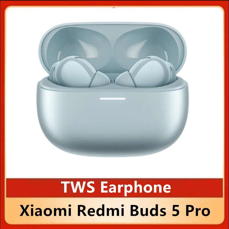 Original Xiaomi Redmi Buds 5 Pro TWS Earphone 52DB Noise Reduction Bluetooth 5.3 LHDC 5.0 HD Audio Wireless Headset