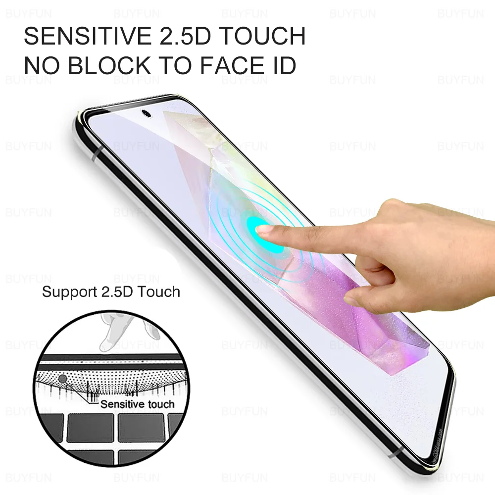 Vidrio templado para Samsung Galaxy A35 5G, película protectora de pantalla para Samsung Galaxy A 35 Galaxy a35 5g, cubierta completa de vidrio de 6,6 pulgadas