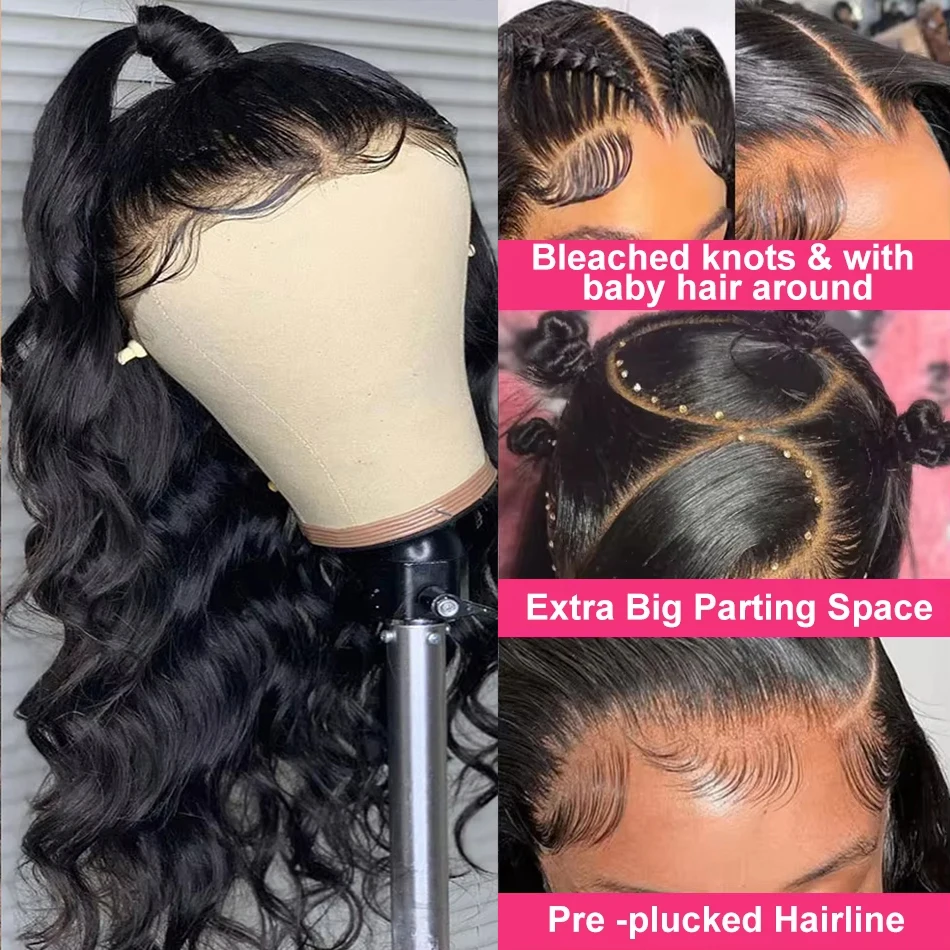 الجسم موجة 250% الكثافة الحقيقية كامل الدانتيل قبل قطعها جزء في أي مكان شعر مستعار دانتيل كامل 360 HD كامل الدانتيل حزام غير مرئي دافئ صالح شعر مستعار