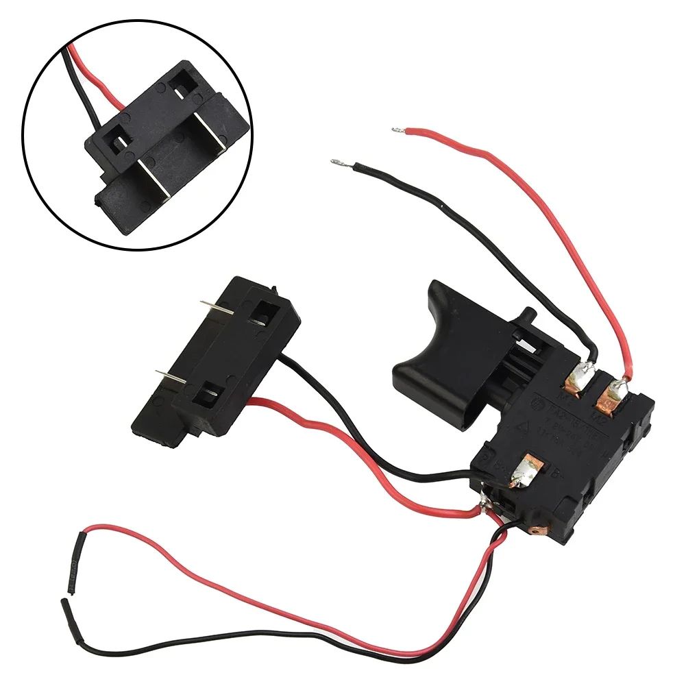 12/14.4/18V Lithium Battery Cordless Drill Speed Control Trigger Switch With Light For Electric Hand Drill Power Tools Accessory