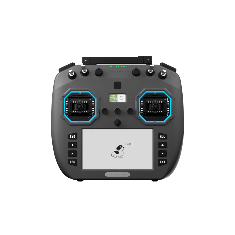iFlight Commando 14 GemX Radio Transmitter Dualband 2.4GHz + 900MHz FPV Remote Control with foldable dual-band antenna for FPV