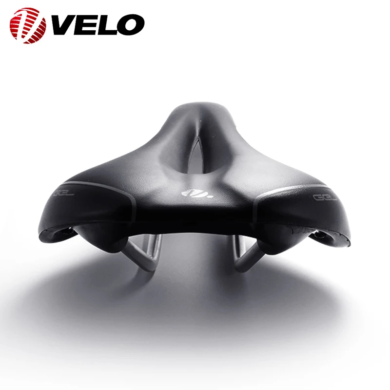 VELO VL-4283 Zone Cut Comfort Breathable PU Silica Gel Unisex Bicycle Saddle BMX Road MTB Mountain Bike Cushion Cycling Parts