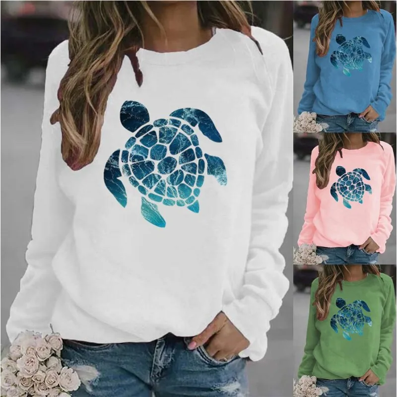 Europe and The United States Autumn and Winter Women\'s Casual Round Neck Santa Claus Printed Hoodie Sweatshirts