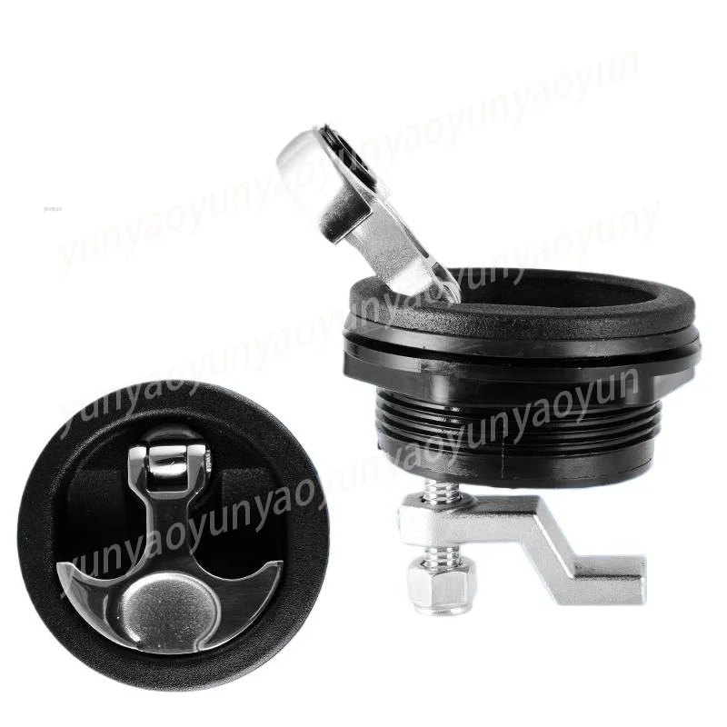 Yacht Recessed Floor Handle, Rust-proof & Corrosion-resistant, 316 Stainless Steel Deck Round Latch Accessory Tool
