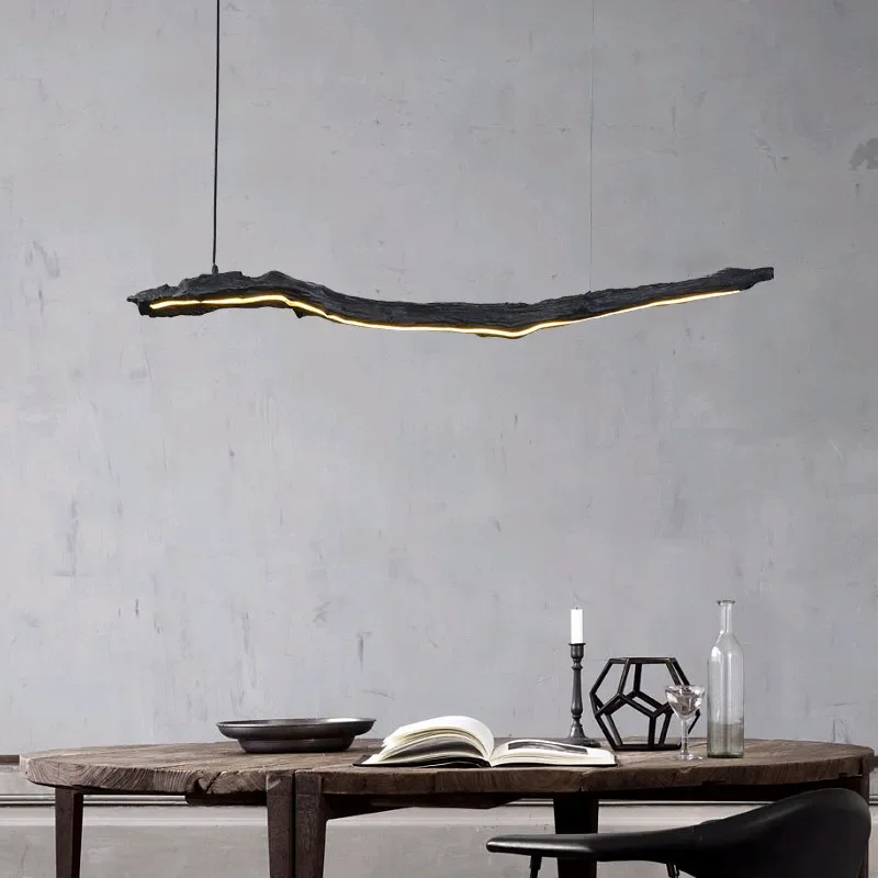 Plafonnier LED Noir au Design Nordique, Luminaire Décoratif d'Nik, Idéal pour un Restaurant, une Chambre à Coucher, une Salle d'Exposition ou un Bureau, 73 Pièces