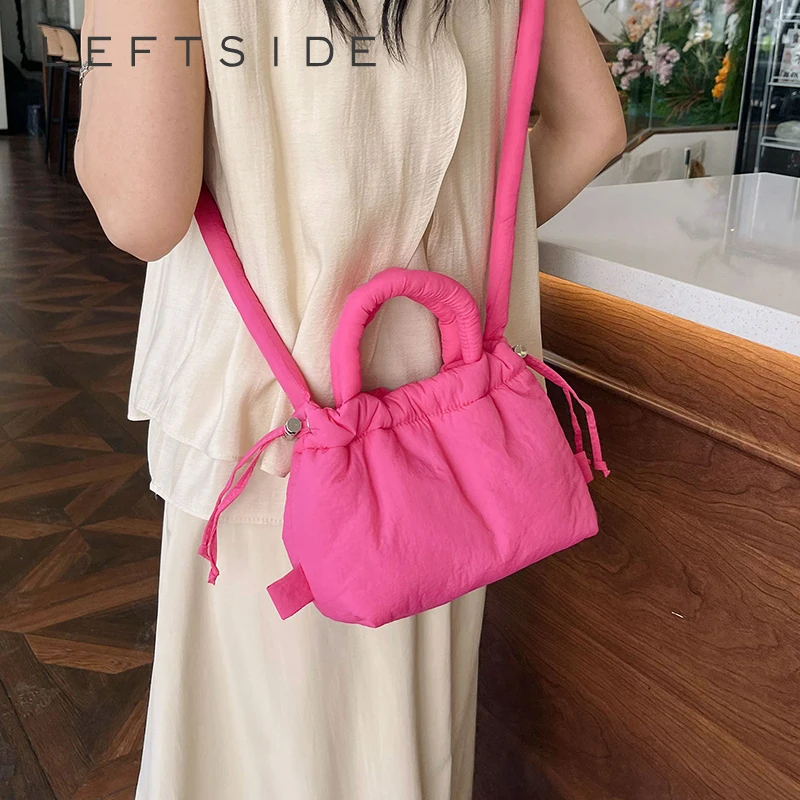 Soft Dacron Small Y2K Crossbody Bag for Women 2024 Korean Fashion Fabric Shoulder Bag Famle Underarm Bags Handbags and Purses