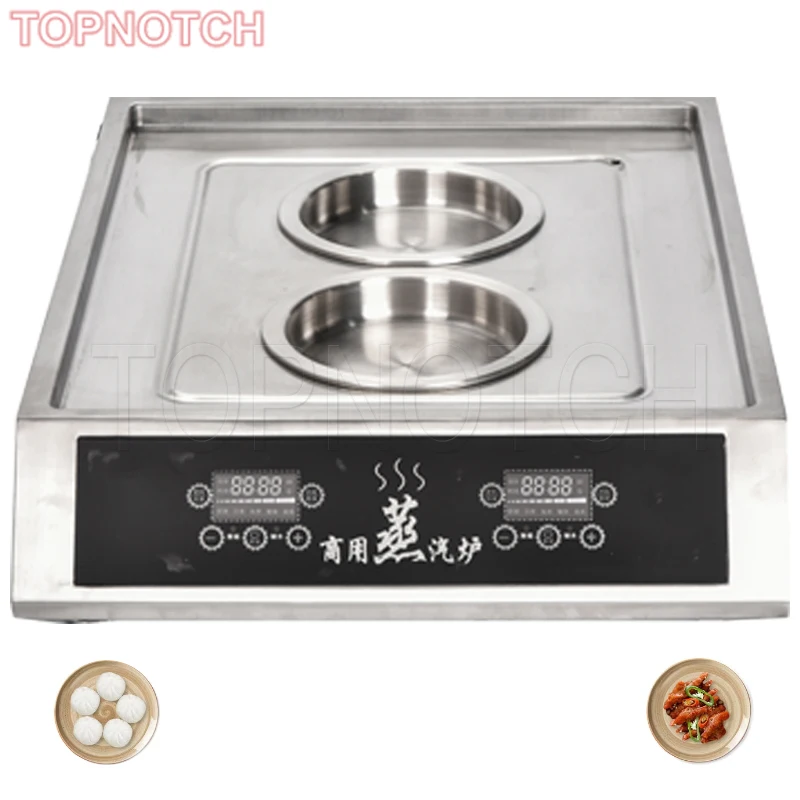 One Holes Steamer Steaming Buns Machine Stainless Steel Desktop Electric Boiler Vapour Dumpling Baozi Food Furnace