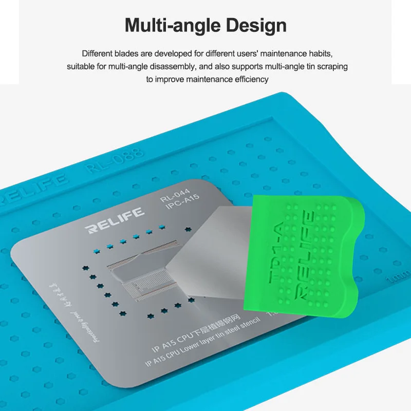 RELIFE-Herramientas de desmontaje multifuncionales TD1-A/B para reparación de teléfonos móviles, tabletas, pantalla LCD antideslizante, hoja de apertura de Marco medio