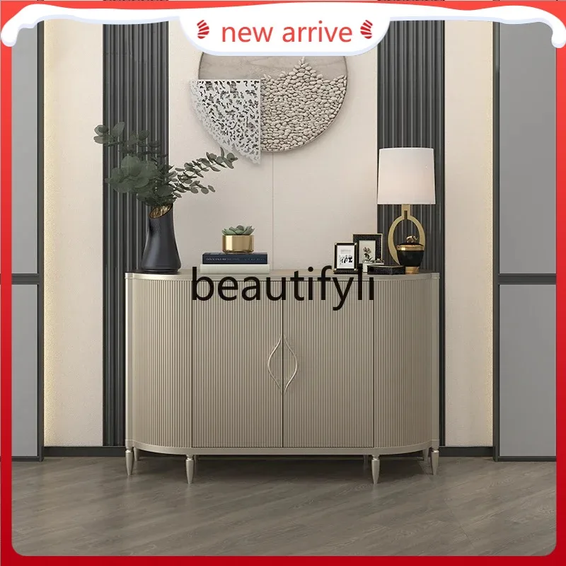 

D2520 American light luxury door cabinet, simple modern solid wood dining side decorative cabinet