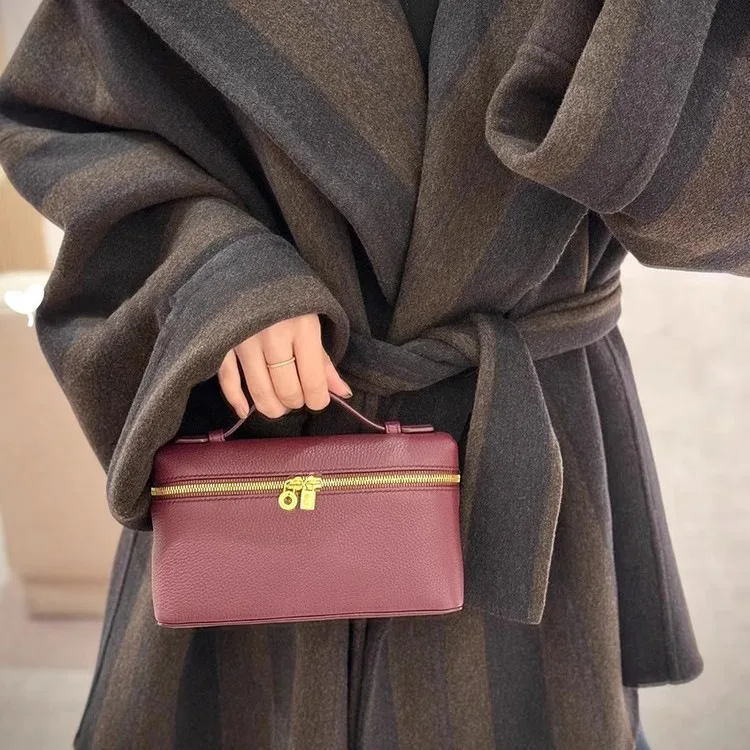 

Lunch Box Bag Gold 2025 New Crossbody Bag Autumn Winter Hot Fashion Trend Shoulder Bag Hong Kong Style High-end