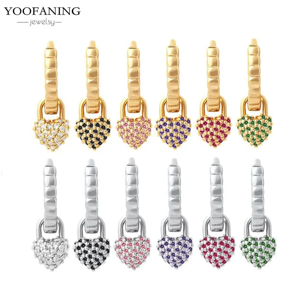 

2024 New 925 Sterling Silver Needle Senior Elegant Gold Silver Heart-shaped Pendant Earrings Fashion Jewelry Wedding Party Gift