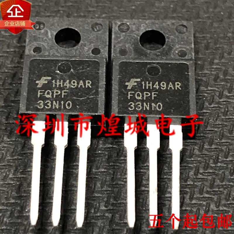 5PCS/Lot  FQPF33N10 ½TO-220F 100V 18A  5