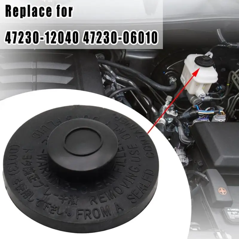 Car Brake Master Cylinder Cap 47230-12040 Dustproof Anti-Leak Sealing Replacement Part for Professional Auto Repair