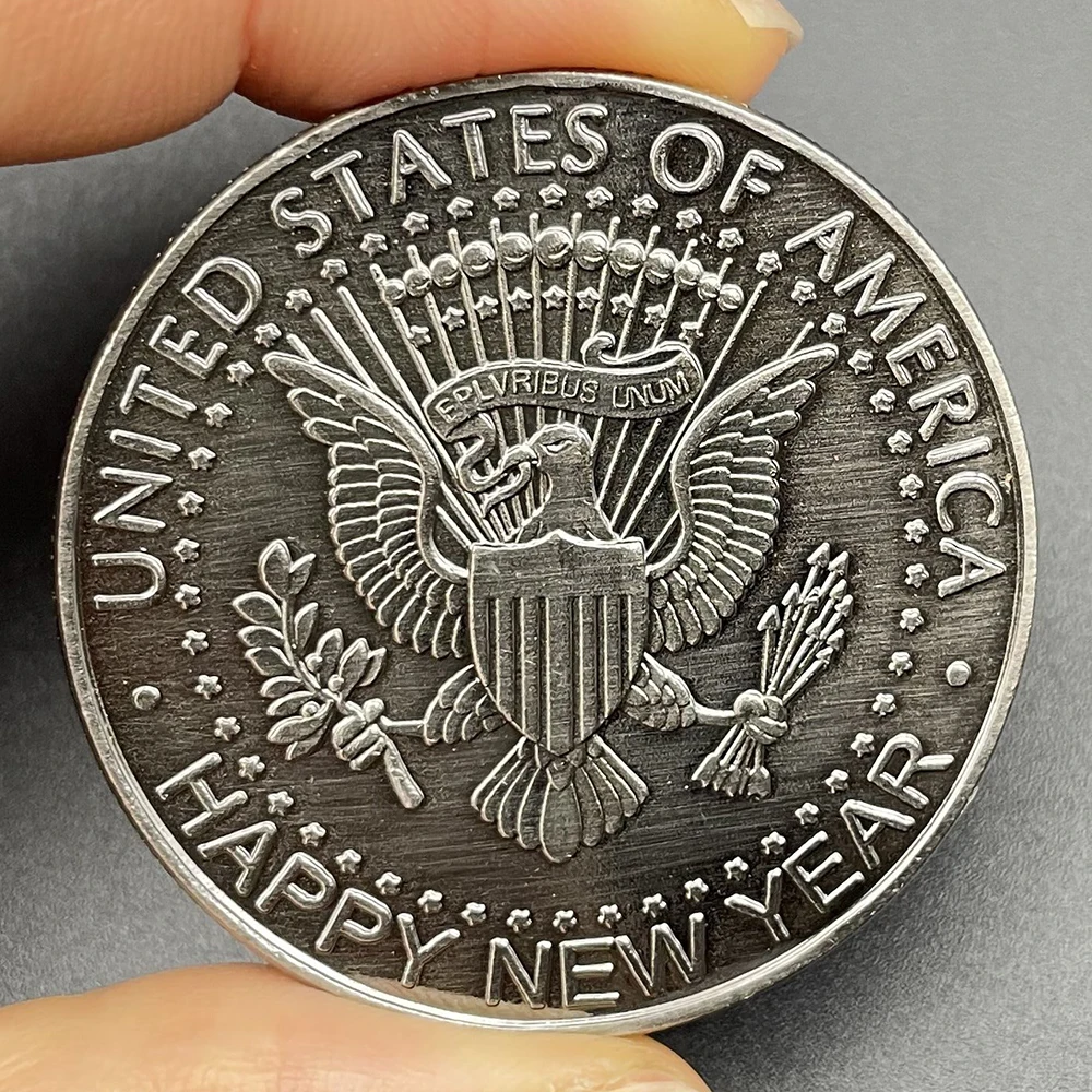 Skeleton Kennedy Liberty Challenge Coin US President in God We Trust Nickel Coin The Emblem of The United States Souvenir